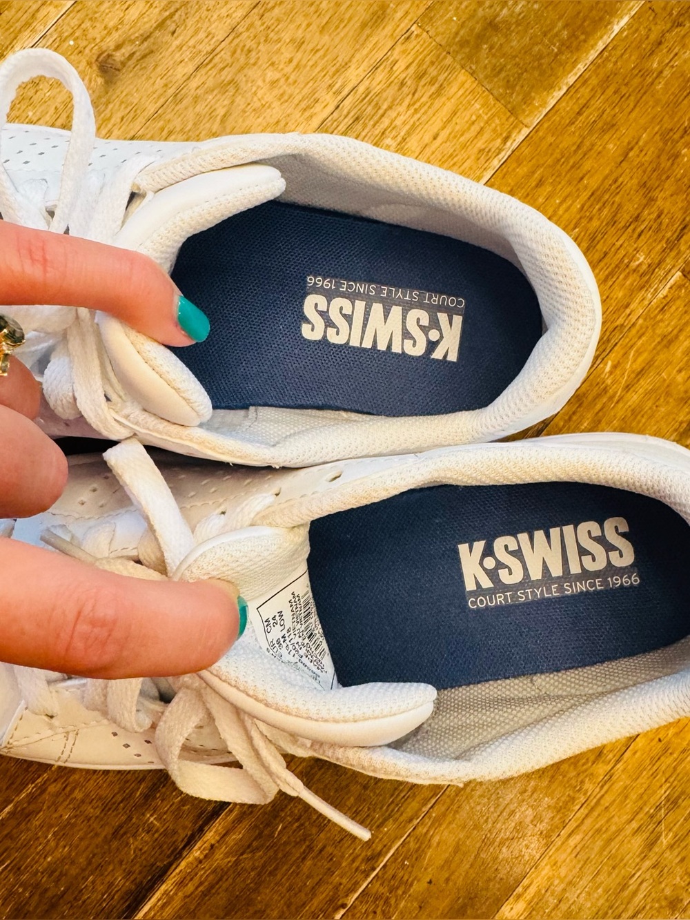 K-Swiss Brand Court Casper All White Casual Sneakers for everyday wear - Picture 8 of 10